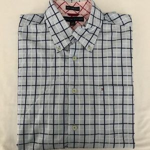 Tommy Hilfiger short sleeve plaid button down
